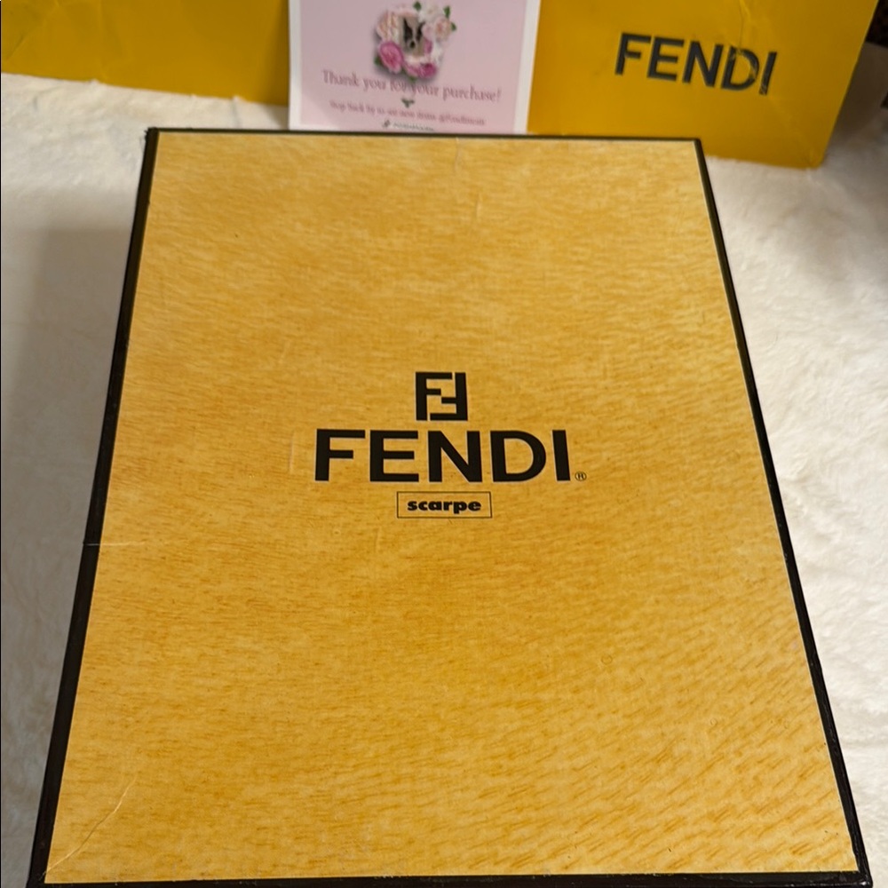 Fendi Women's Brown and Tan Zucca Boots. - Picture 12 of 12